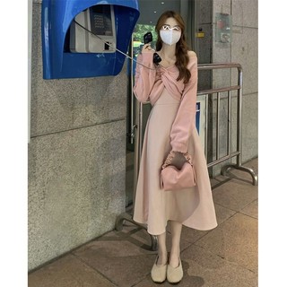 Set Váy Áo Khoác Dài Tay Mùa Thu Mới Ngọt Ngào Thanh Lịch