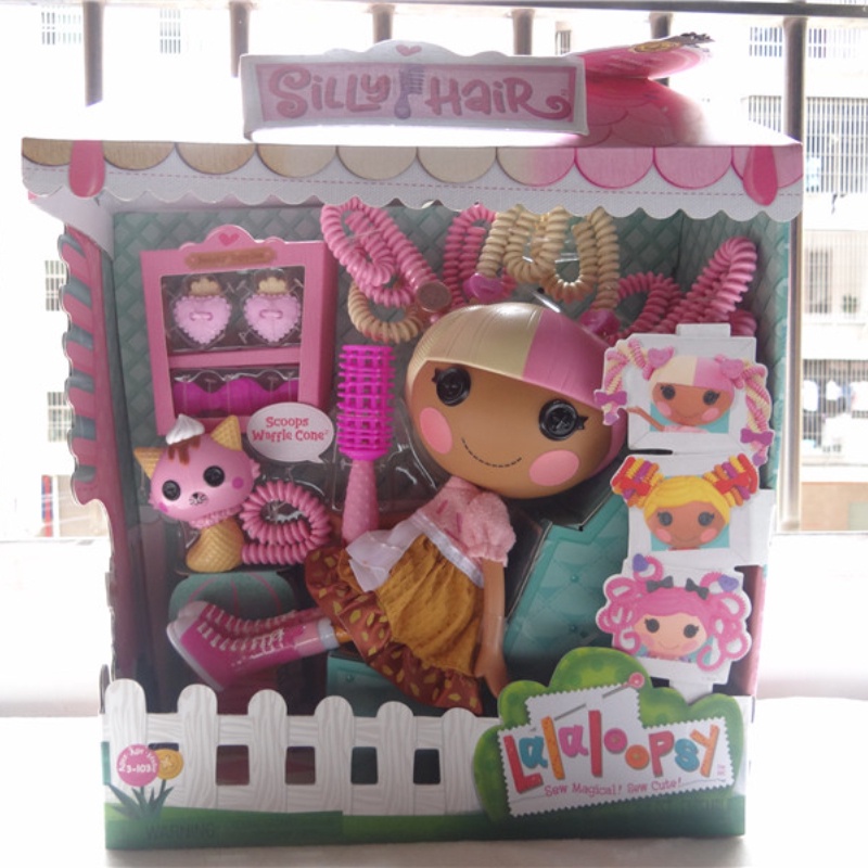 Lalaloopsy Button Hairdressing Doll Comb Hair and Braid Fashion Dressup Dolls Accessories Girls Play