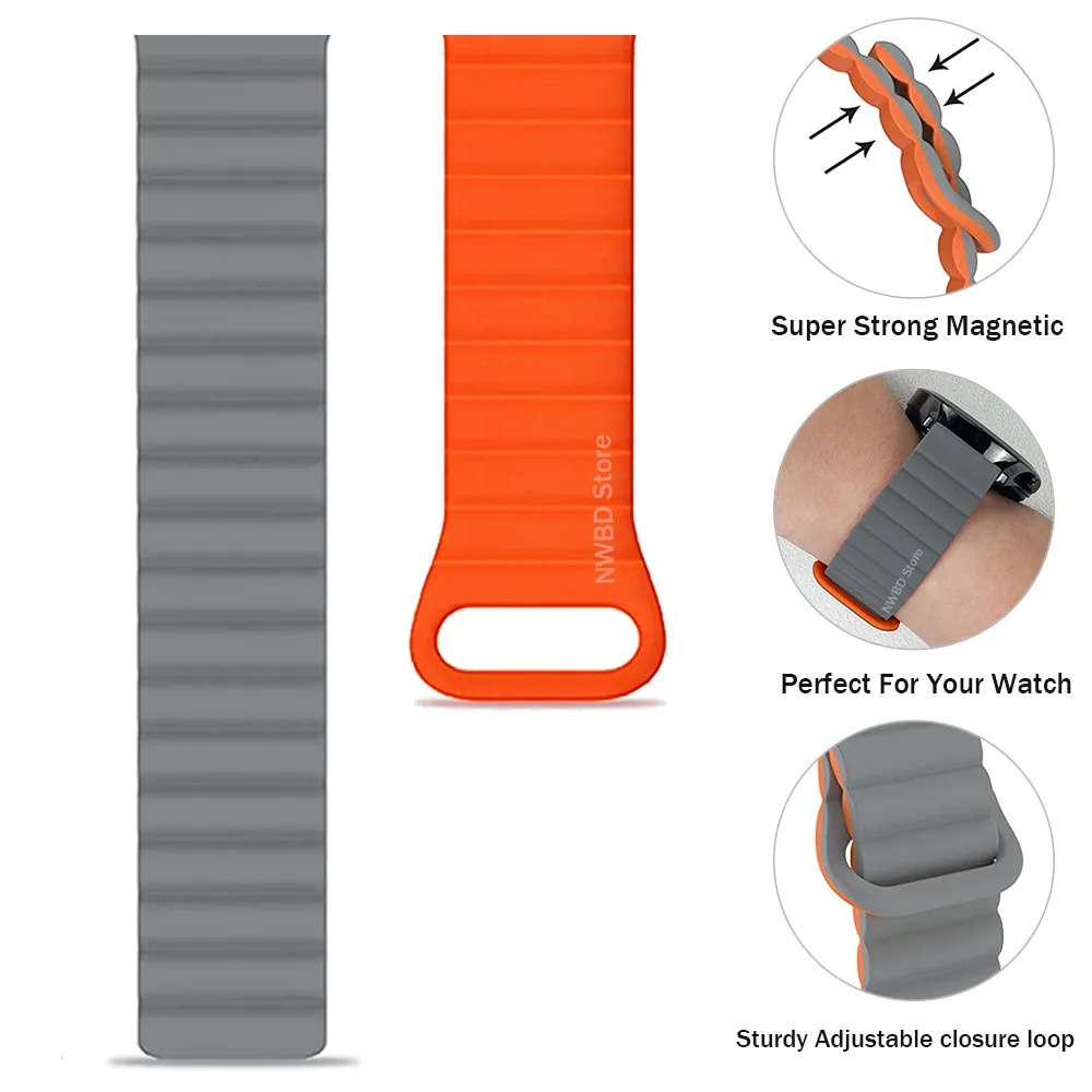 Dây Đeo Silicon Từ Tính Mềm Cho Đồng Hồ huawei gt 4 41mm 46mm gt 4 41mm 46mm