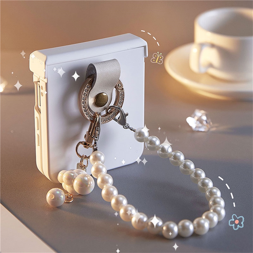 Dễ Thương Ốp Điện Thoại Họa Tiết Đám Mây 3d Kèm Vòng Đeo Tay Cho galaxy z flip 5 z flip5 flip5 zflip5