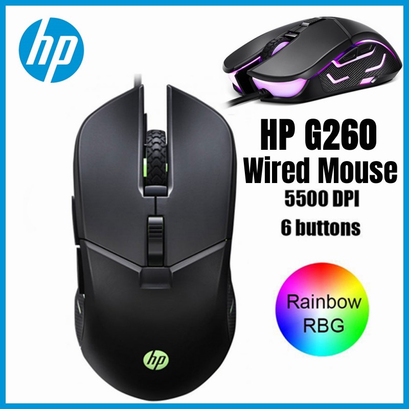 Hp Chuột Chơi game Có Dây 5500dpi 6 Nút