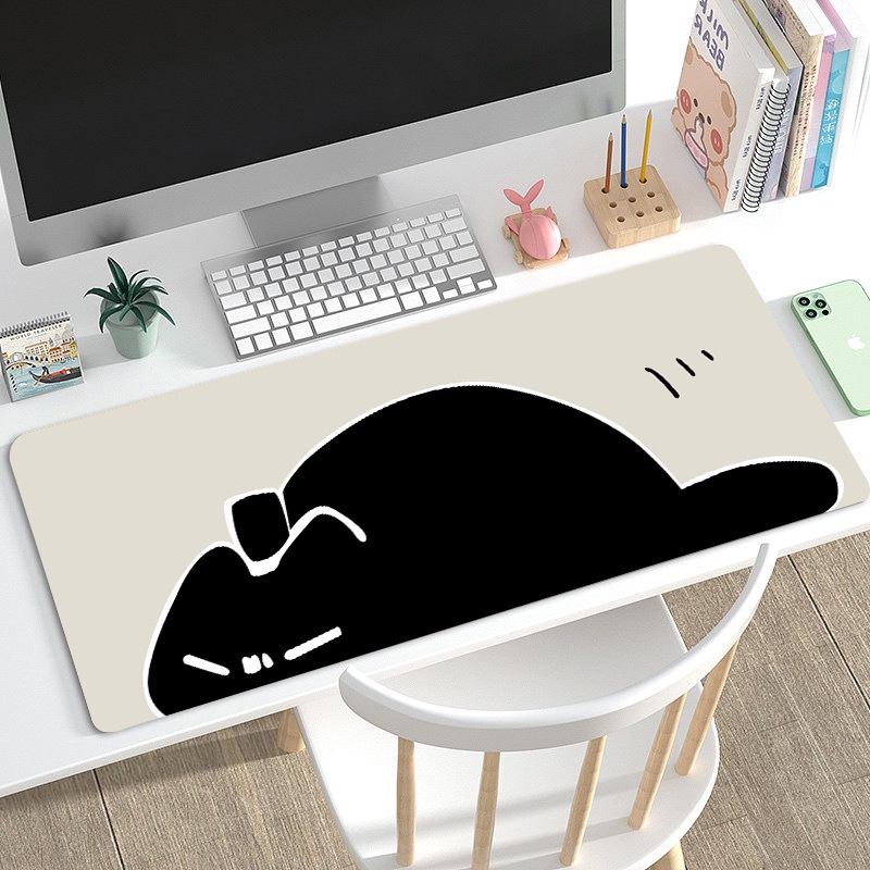 Tấm Lót Chuột Chống Trượt Hình Mèo Hoạt Hình Dễ Thương 80cm * 30cm