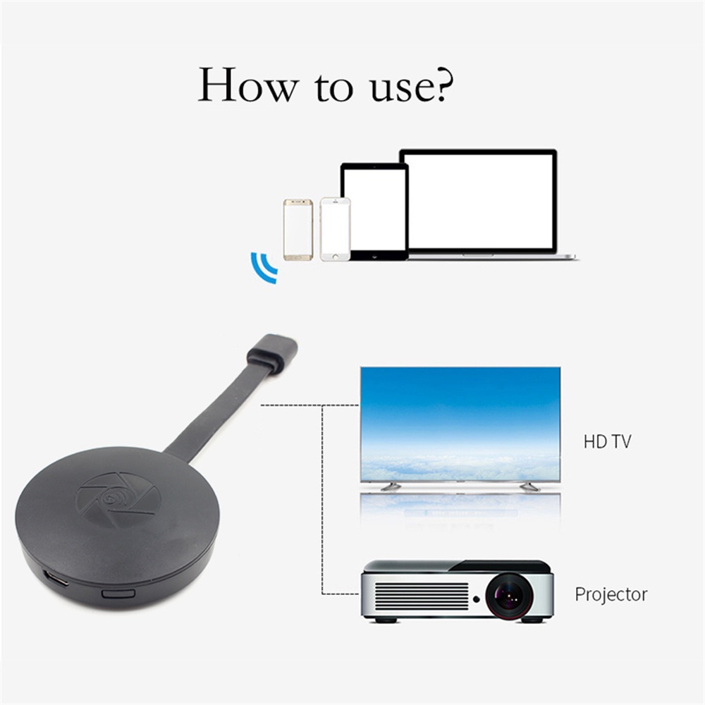 Thiết Bị Kết Nối Màn Hình Không Dây chromecast 1080p g2 Cho android ios