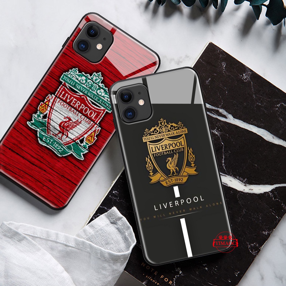 Ốp Điện Thoại Kính Cường Lực Hình liverpool t204 Cho iphone 6 6s 7 8 plus