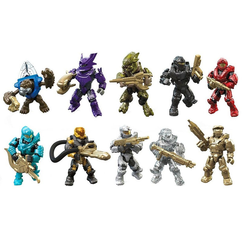 Mega Mô Hình Đồ Chơi Lắp Ráp Kỷ Niệm 10 Năm Nhân Vật halo