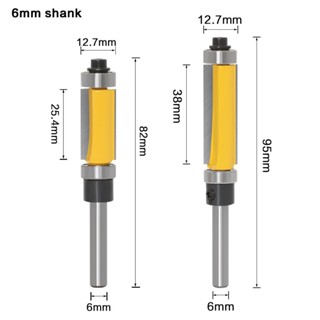< Deal > 1 Máy cắt tỉa chuôi 6MM Máy cắt tỉa hai vòng bi thẳng Bộ định tuyến xả thẳng