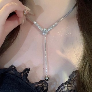 Vòng cổ đính đá zircon lấp lánh ngọt ngào cá tính cho nữ