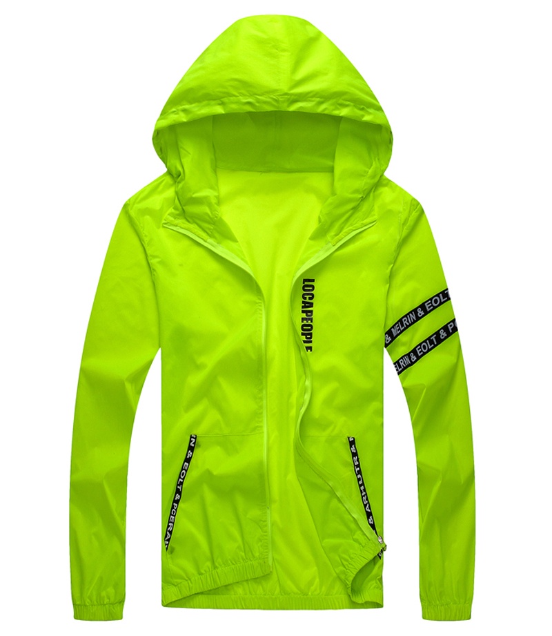 Áo Khoác Thể Thao Chống Nắng / Gió Có Mũ Trùm Thời Trang Mùa Hè Cho Nam
