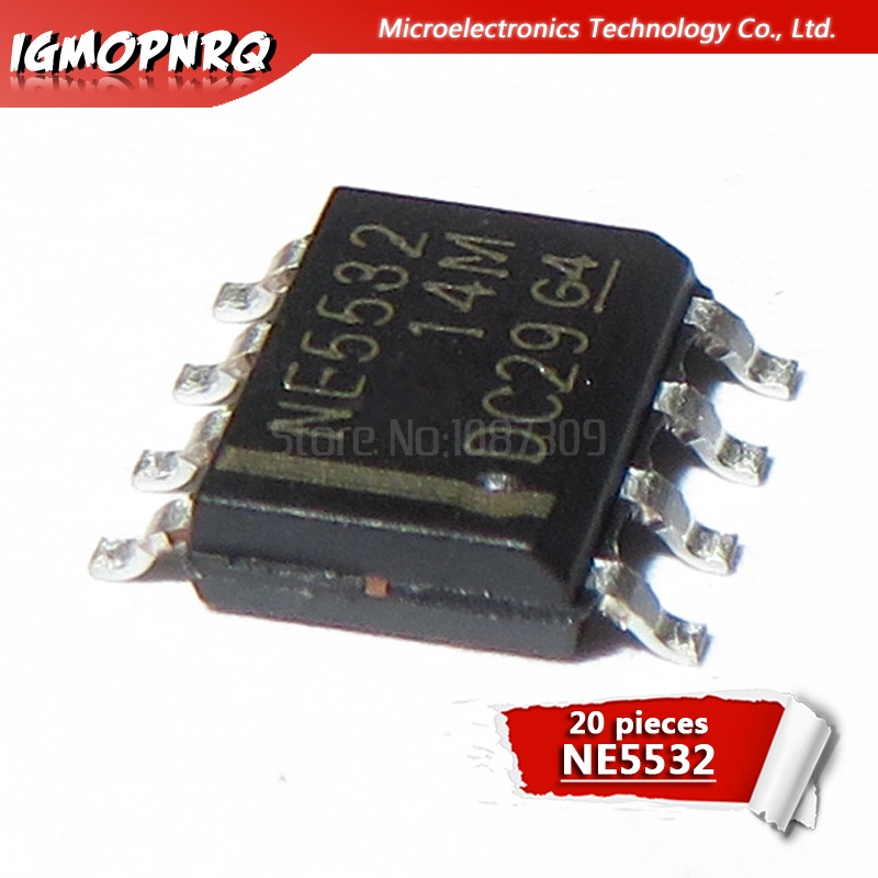 Set 20 Linh Kiện Điện Tử ne5532dr ne5532 n5532 sop8 Mới