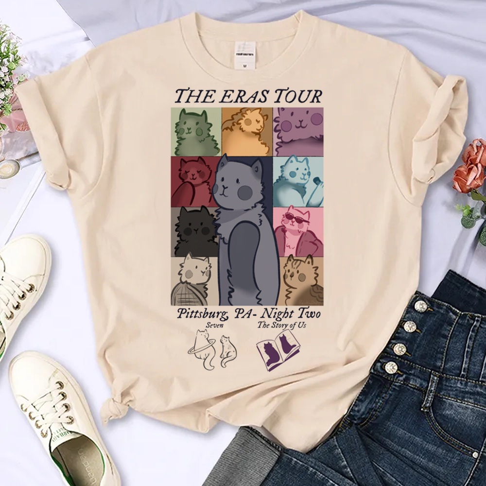 Áo Thun Nữ Tay Ngắn In Hình manga girl Phong Cách harajuku 2000s