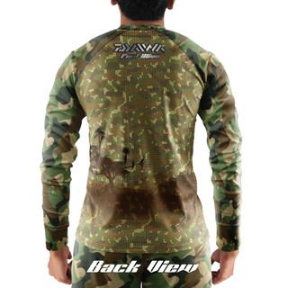 Baju pancing Lenan panjang (Áo Thun Câu Cá Thể Thao camo Phiên Bản Thể Thao)