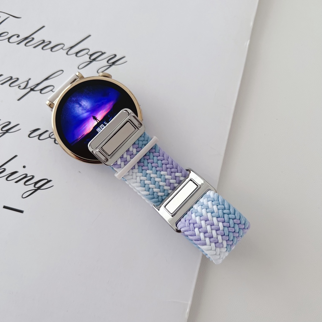 Dây nylon Bện Với Khóa Nam Châm 41mm Cho Đồng Hồ huawei gt 4 gt 4 41mm