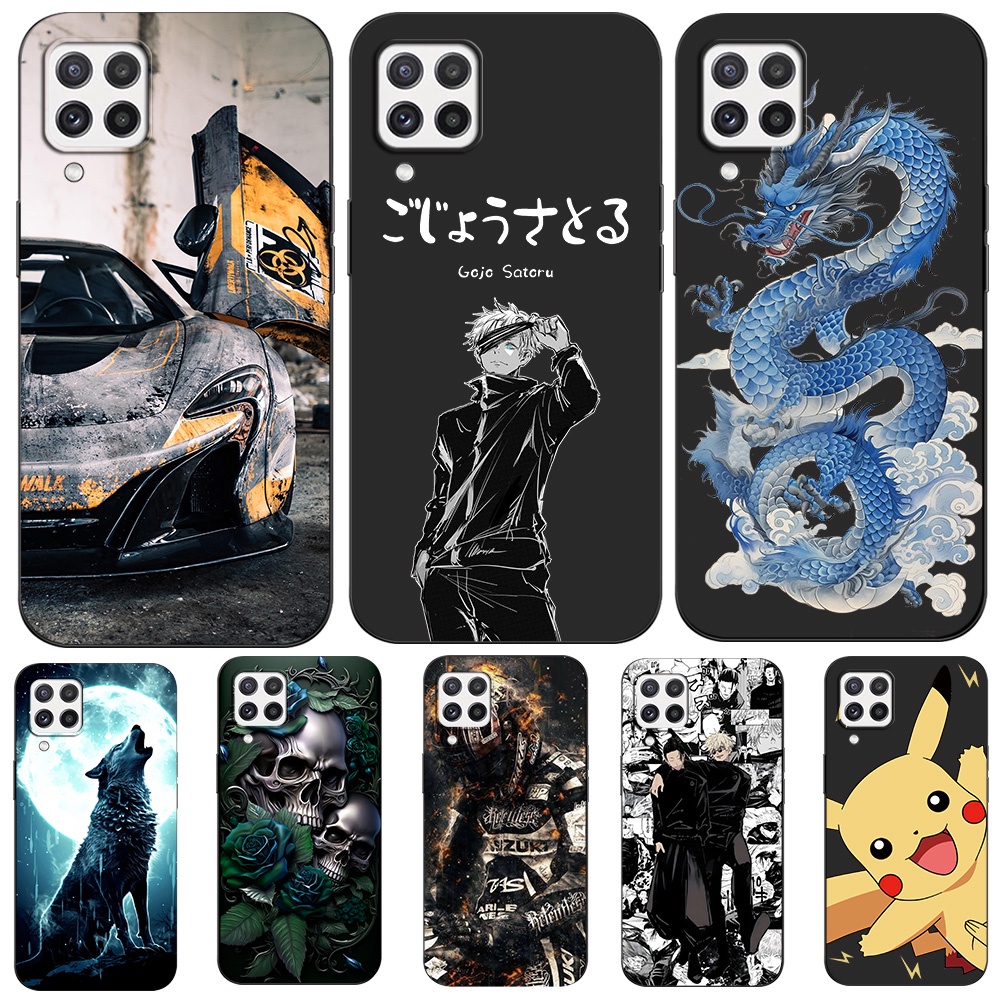 Dành Cho Samsung A22 4G Ốp lưng 6.4inch Ốp Lưng Cho Samsung Galaxy A22 4G GalaxyA22 A 22 Đen tpu Ốp 