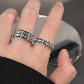 Nhẫn Đính Đá zircon Sang Trọng Thời Trang unisex