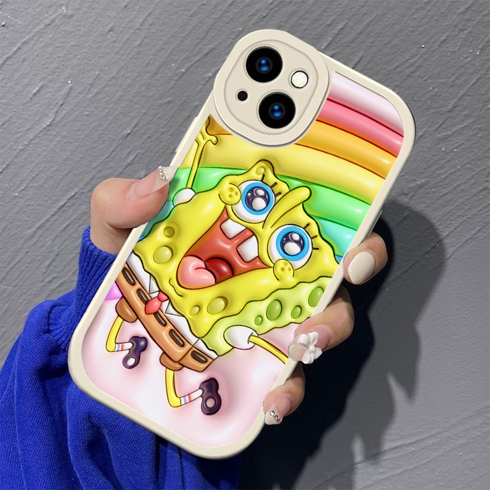 Ốp Điện Thoại Silicon Dẻo Hình spongebob lp36 Cho iphone 14 plus 15 pro max iphone 14 plus 15 pro max