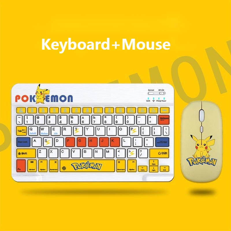 Dễ Thương Bộ Bàn Phím Và Chuột bluetooth Không Dây Cho laptop pc tablet Điện Thoại