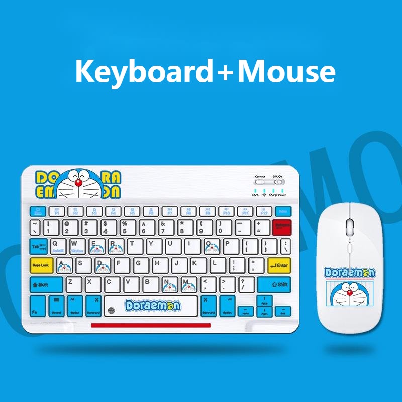 Dễ Thương Bộ Bàn Phím Và Chuột bluetooth Không Dây Cho laptop pc tablet Điện Thoại