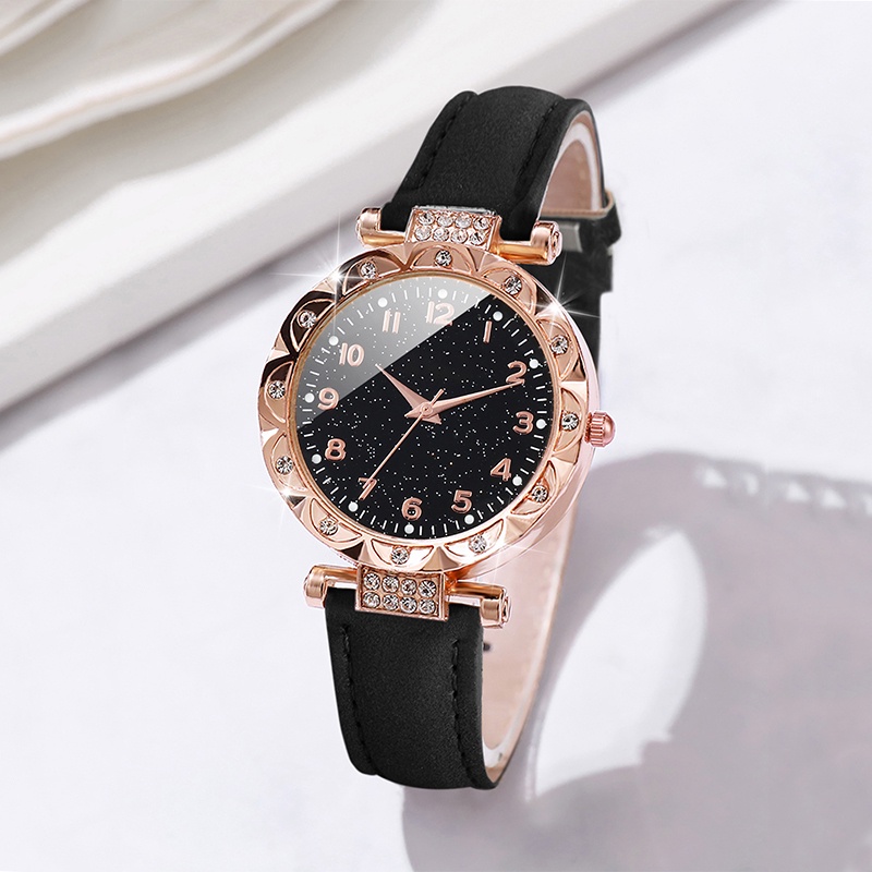 Đồng Hồ quartz Dây Da Thời Trang Cho Nữ