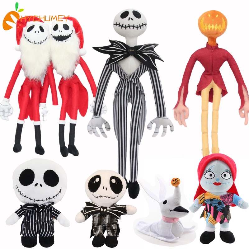 Hyc humey Đồ Chơi Búp Bê Nhồi Bông Hình anime the nightmare before christmas jack skellington sally santa claus Quà Tặng Cho Trẻ Em
