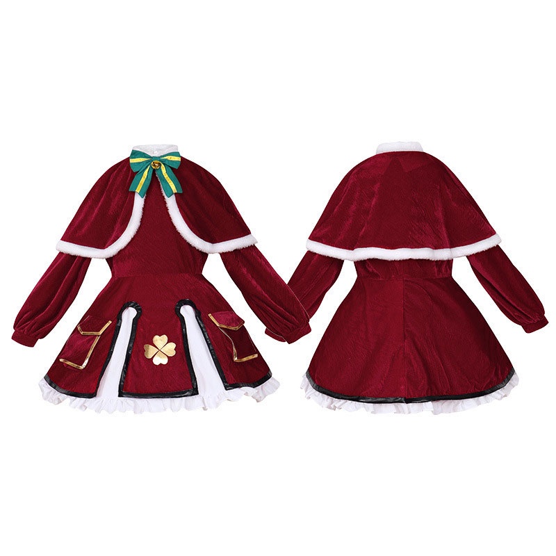 Genshin Bộ Áo Choàng + Mũ Hóa Trang klee lolita Giáng Sinh / Tiệc Tùng