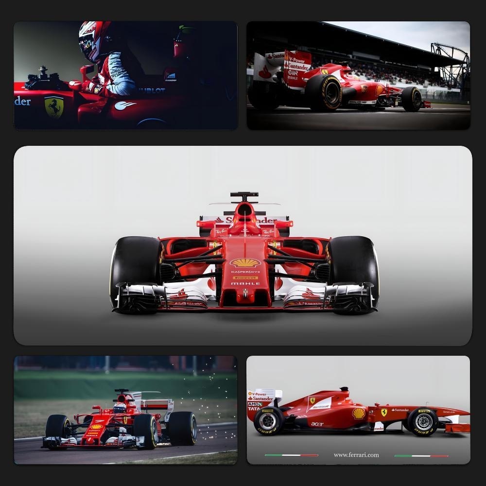 AAA Racing F1 A-Ferrari Mousepad Chuột Chơi Game Lớn Miếng Lót LockEdge Dày Bàn Phím Máy Tính Bàn Th