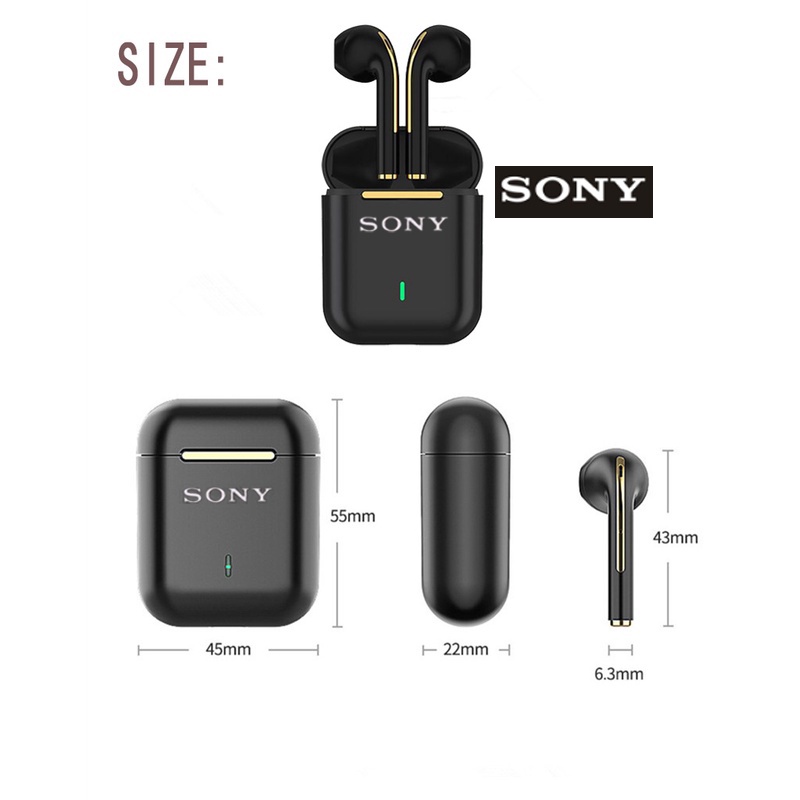 Tai Nghe Nhét Tai j18 tws bluetooth 5.0 Không Dây Âm Thanh hifi stereo Cảm Ứng Bật Lên