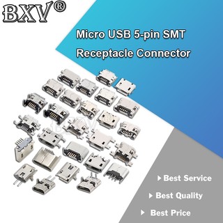Set 10 đầu nối ổ cắm micro usb 5 chấu smd 2pin smd / dip chuyên dụng