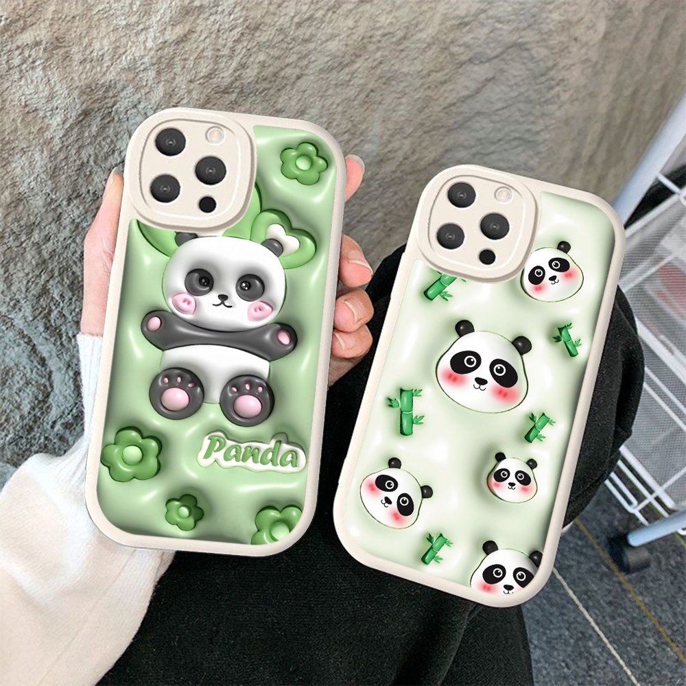 Ốp Điện Thoại tpu Dẻo In Hình Gấu Trúc ty22 Cho iphone 11 12 13 mini pro max