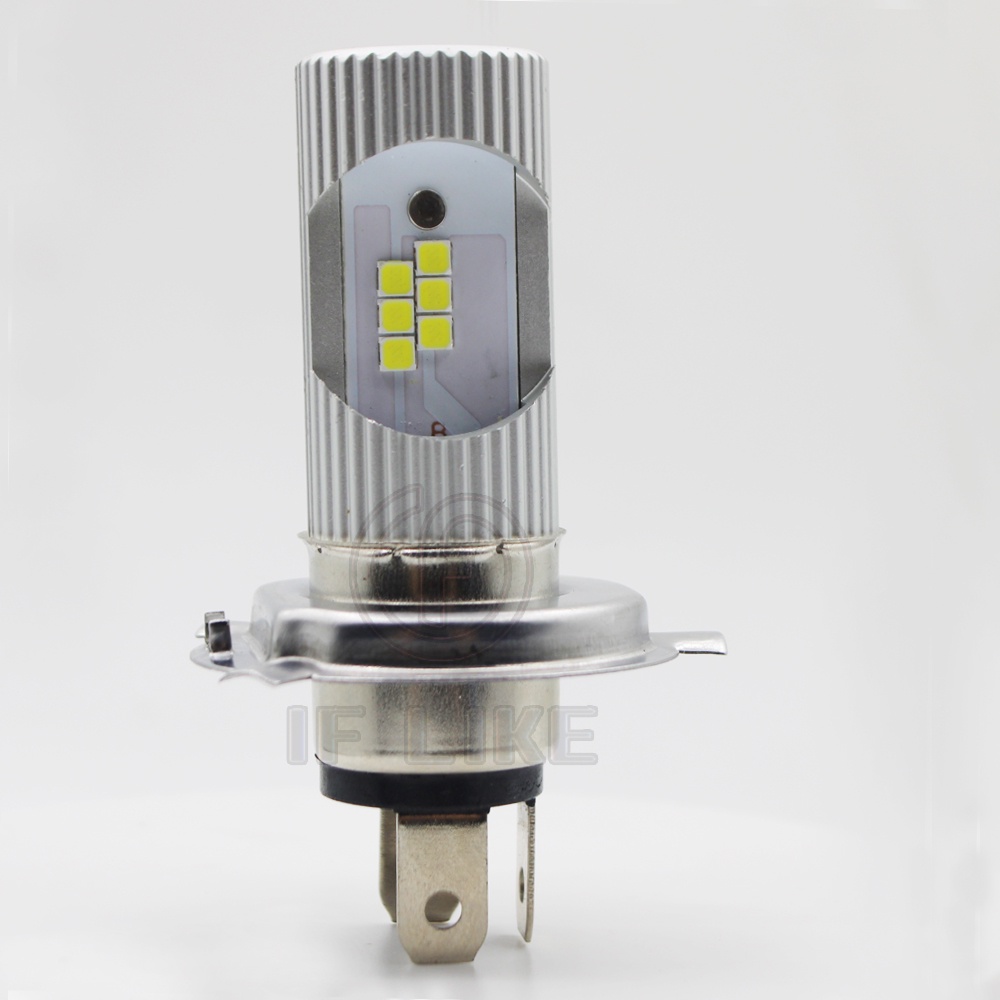 Đèn Pha led 6500k h6 px15d H4 12v-80v Ánh Sáng Trắng Cao Thấp Cho Xe Mô Tô