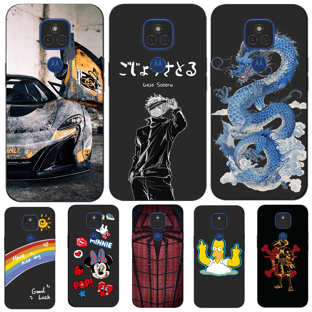 Dành Cho Motorola Moto E7 Plus Ốp Lưng Silicon Mềm Ốp Lưng Cho MotoE7Plus Ốp lưng Bảo Vệ Đen Tpu Ốp 