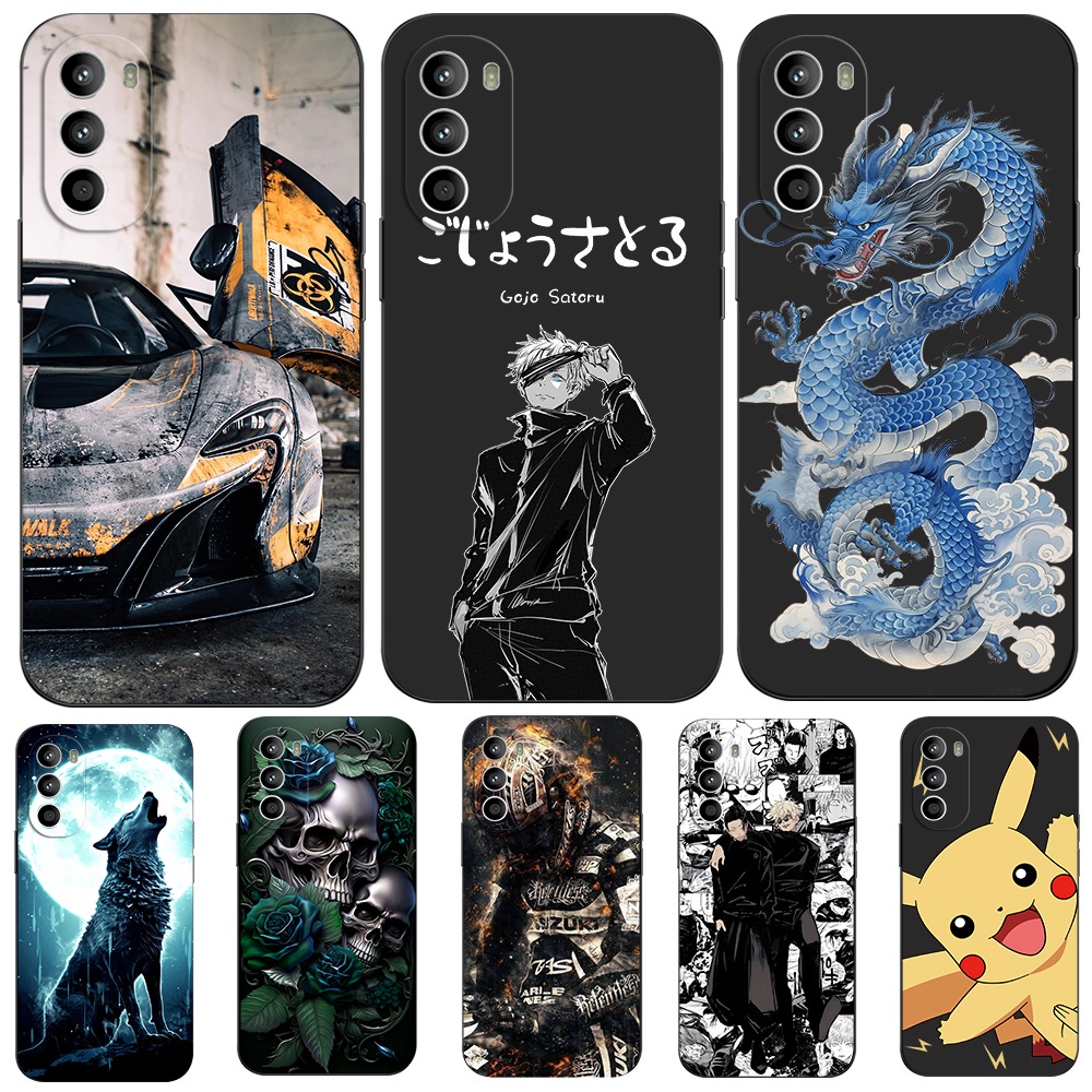 Ốp Lưng Cho Motorola G82 5G Ốp Lưng Silicon Mềm Điện Thoại Moto G82 Đen Tpu Phong Cách Thoáng Mát Xe