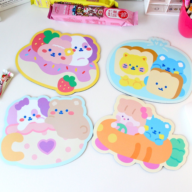 Dễ Thương Tấm Lót Chuột Máy Tính laptop Họa Tiết Biểu Cảm Hoạt Hình Đáng Yêu Sáng Tạo Dành Cho Học Sinh / Văn Phòng