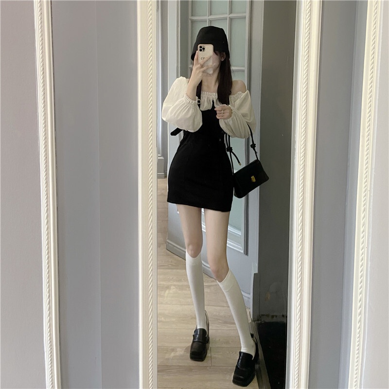 Vớ Cao Qua Gối Màu Đen Thời Trang Thu Đông Dành Cho Nữ