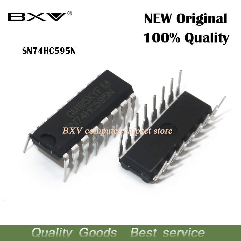 Set 10 chip Linh Kiện Điện Tử sn74hc595n dip16 sn74hc595 dip 74hc595n 74hc595 ic