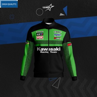 2024 Đội đua Kawasaki mới Ninja Thiết kế mới nhất Bộ đồ đua xe máy