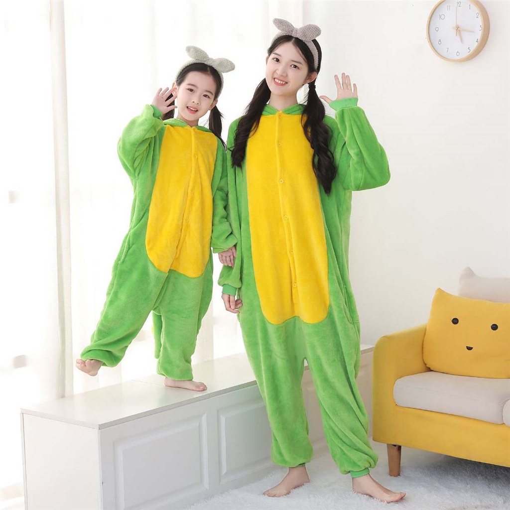 Bộ Đồ Ngủ Liền Thân Hóa Trang Khủng Long Hoạt Hình Dễ Thương Cho Bé