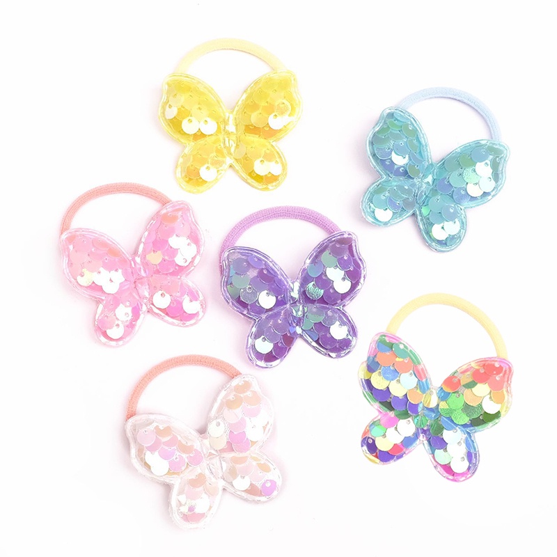 Set 2 Dây Cột Tóc Co Dãn Dễ Thương Cho Bé Gái