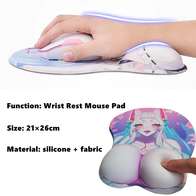 Nsfw Miếng Lót Chuột gel Silicon gel 3d Bản Lớn Hntai kimetsu no yaiba Daiba daki anime Gợi Cảm