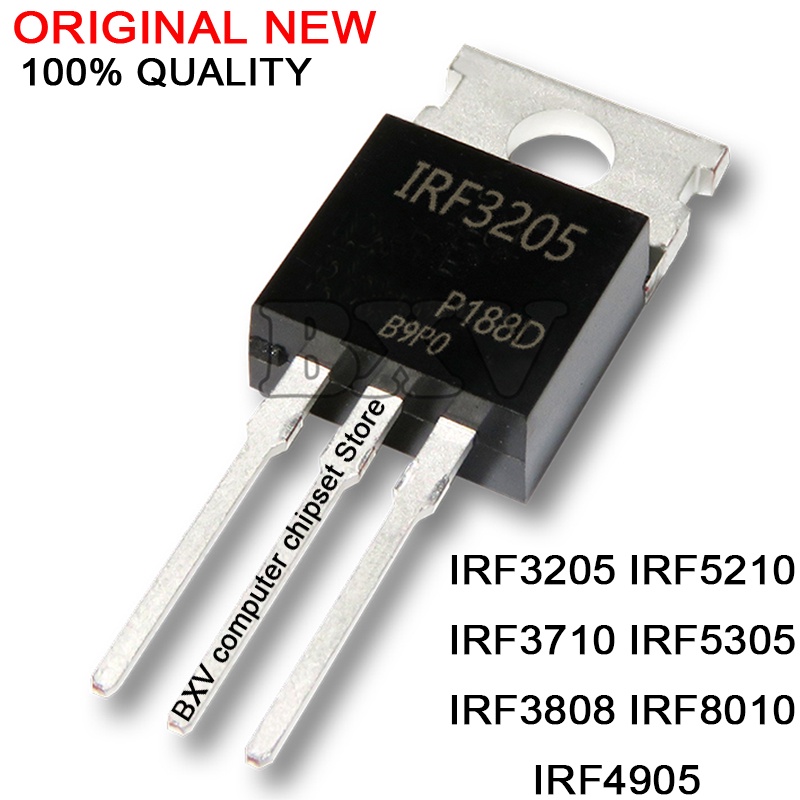 Bộ 10 Linh Kiện Điện Tử If3205Pbf irf3205 to-220 mosfet irf3710 irf3808 irf4905 irf5210 irf5305 irf8