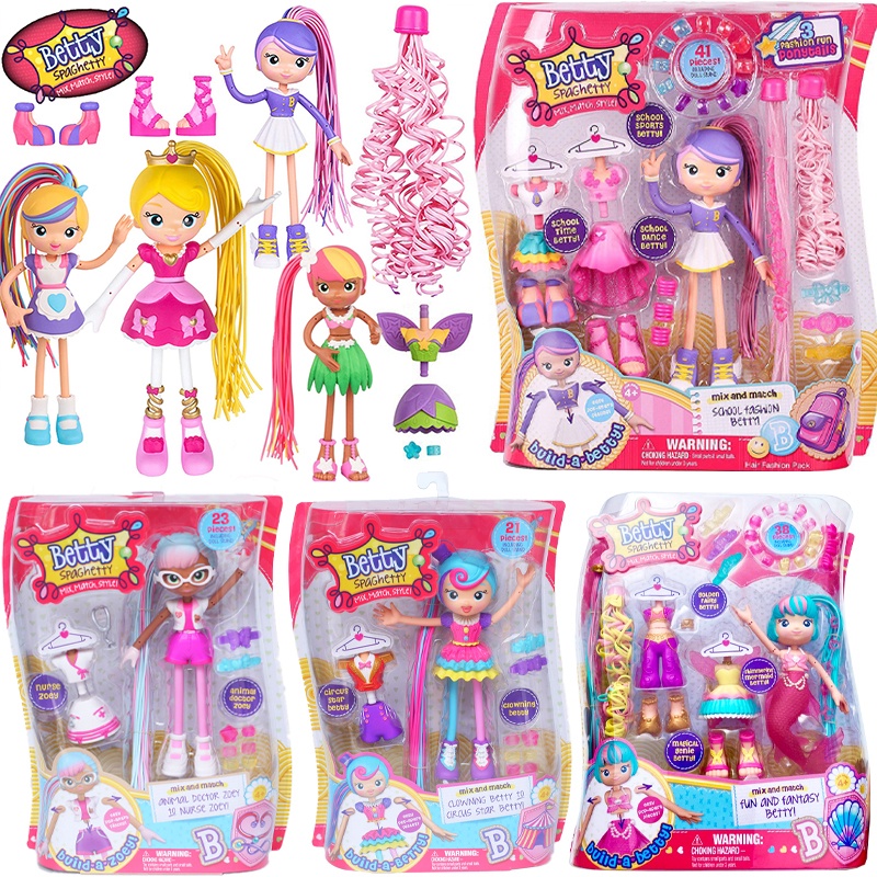 Original Betty Spaghetty Toy Doll Sets Children Toys Anime Action Figures Surprise Girls Toys Betty 