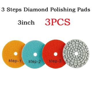 Bộ 3 đĩa đánh bóng 3 inch 80mm 3 bước tiện lợi