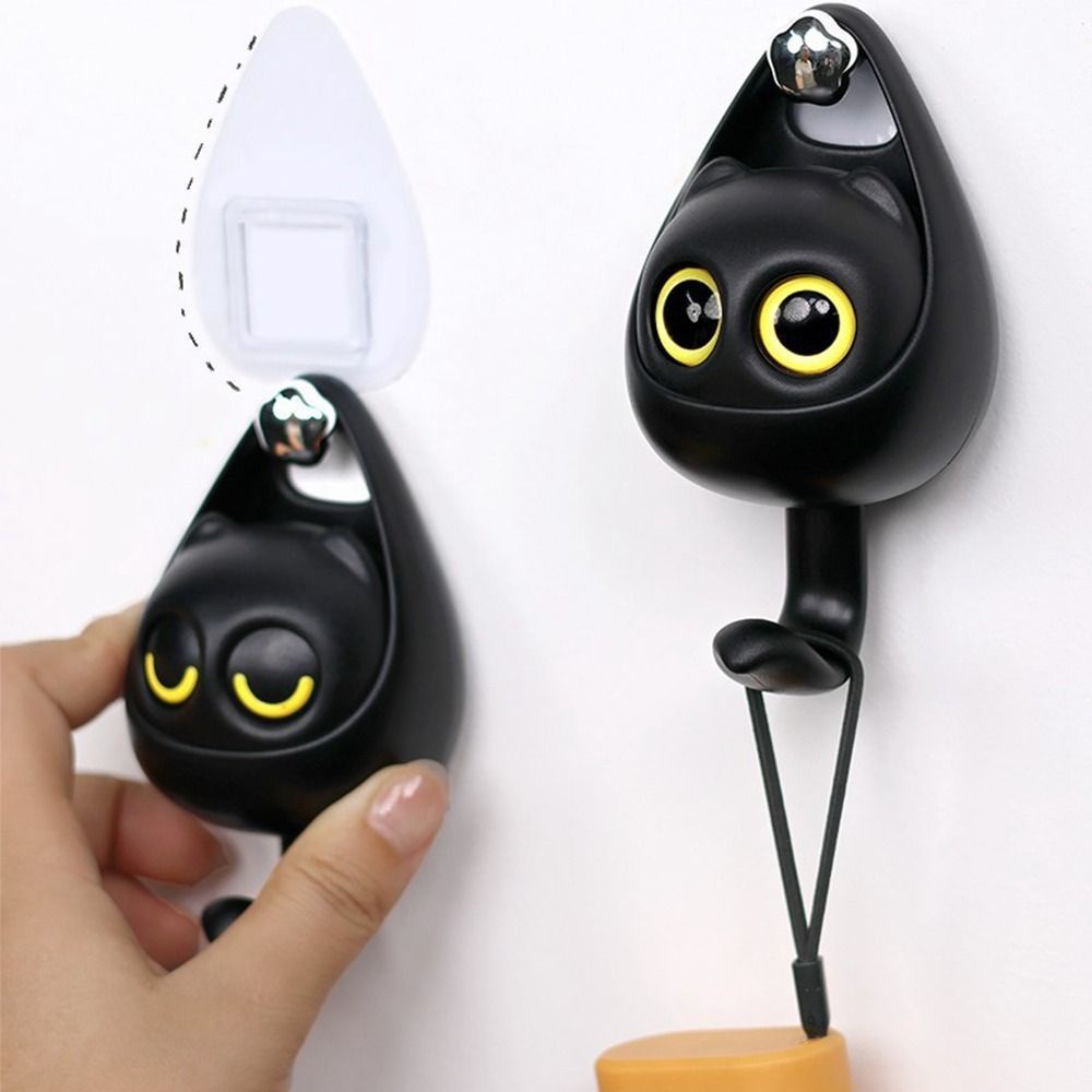 Set 4 Móc Treo Đồ Gắn Tường Hình Mèo Dễ Thương