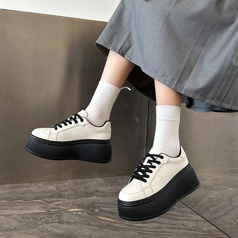 Giày Thể Thao Đế Dày Tăng Chiều Cao Phong Cách Mới Mùa Thu 2023 Cho Nữ