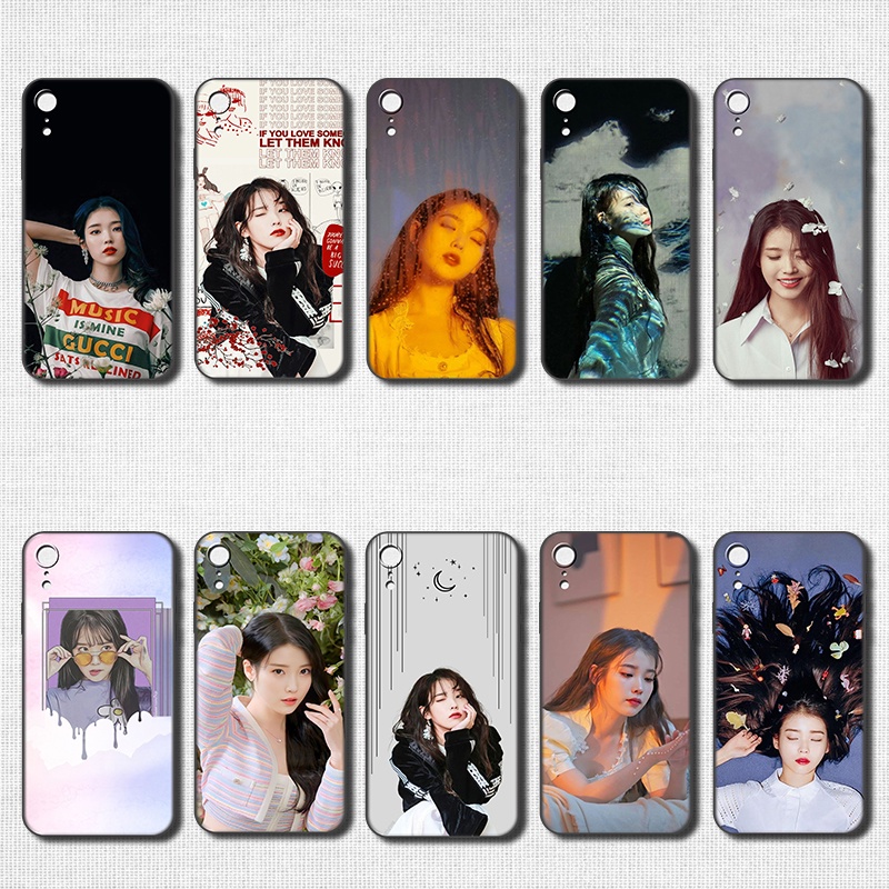 Ốp Điện Thoại TPU Mềm Chống Rơi In Hình IU Cho iPhone XR
