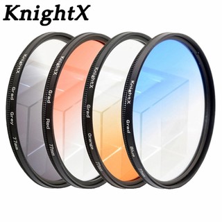 Knightx grad lọc 49 52 55 58 62 67 72 77 mm ống kính đa năng bộ lọc kỹ thuật số bảo vệ ống kính cho máy ảnh dslr slr