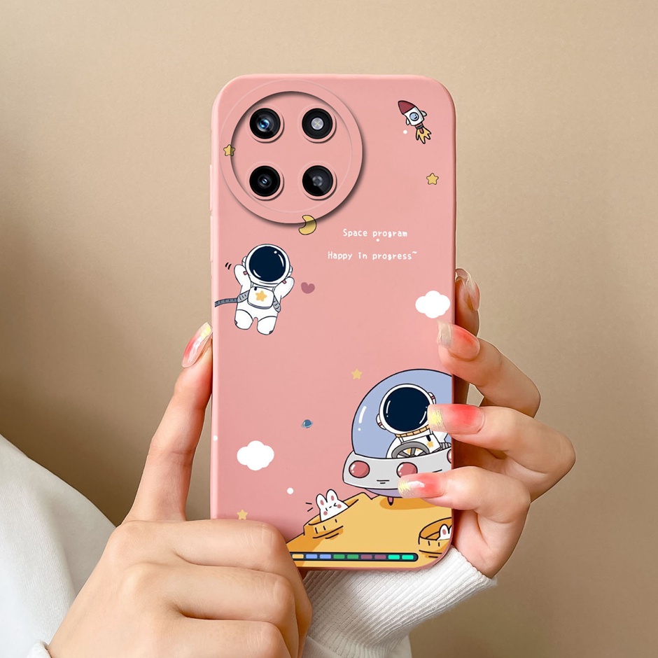 Ốp Điện Thoại Silicon Siêu Mỏng Chống Sốc In Họa Tiết Bươm Bướm Dễ Thương Dành Cho oppo realme 11 4g realme 11 4g