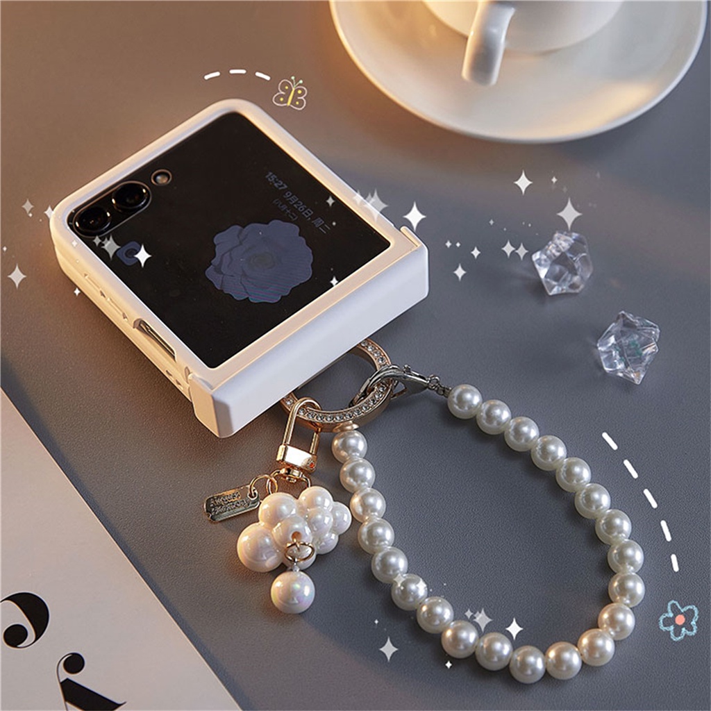 Dễ Thương Ốp Điện Thoại Họa Tiết Đám Mây 3d Kèm Vòng Đeo Tay Cho galaxy z flip 5 z flip5 flip5 zflip5