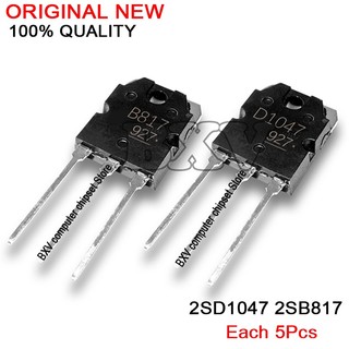 Bộ 5 cặp 2 cổng usb817 2sd1047 to-3p to3p 10pcs 2sb817 2sd1047