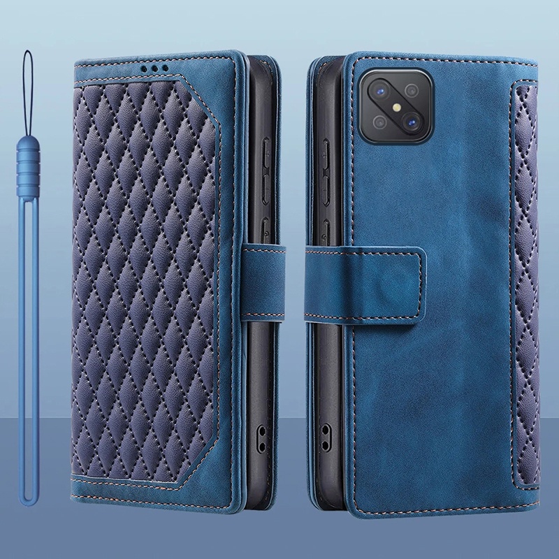 Bao Nắp Gập Chất Giả Da Nhiều Màu Cho Điện Thoại oppo reno4 z 5g reno4 z 5g reno 4z 5g