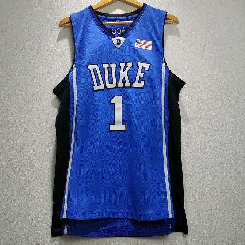 Áo Bóng Rổ Nam Oversize 1 Irving Duke University Thêu May Thoáng Khí Thể Thao Đường Phố Hip Hop